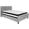Flash Furniture Platform Bed Set, Tribeca, Full, Gray HG-BM-26-GG - alternate 2